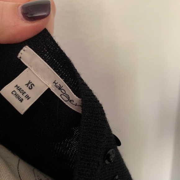 Halogen Embellished Sequins Cardigan in black XS - Picture 3 of 4